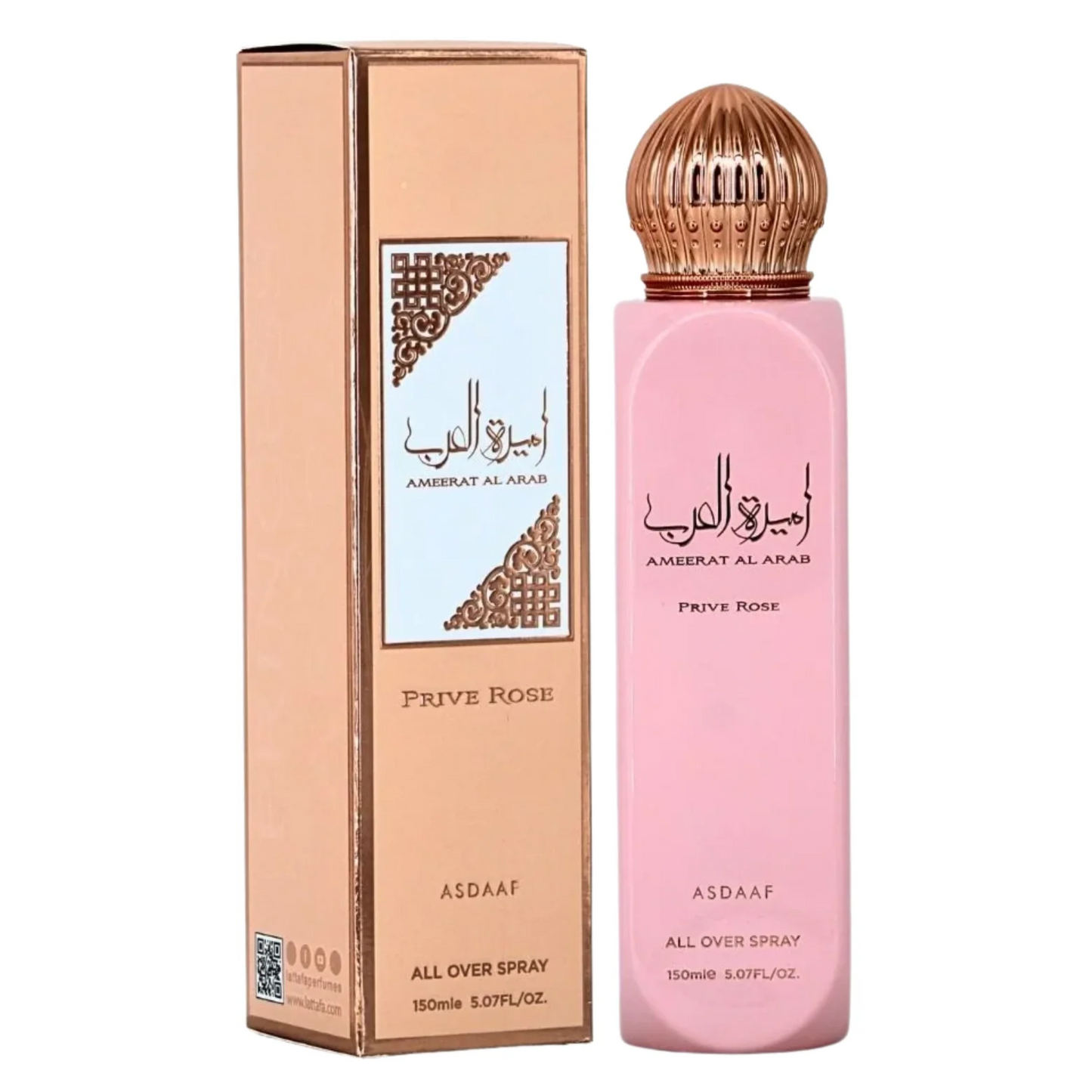 Asdaaf Ameerat Al Arab Prive Rose All Over Perfume Spray 150ml Mujer