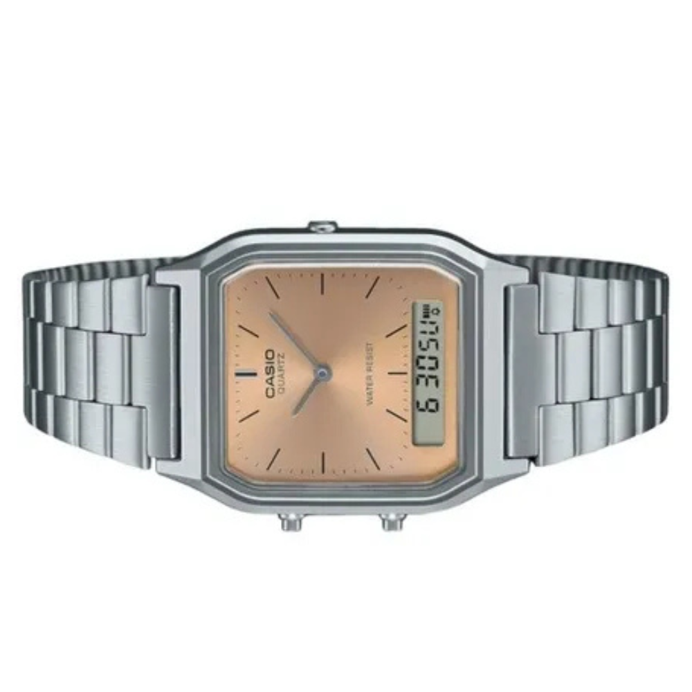 Reloj Casio AQ-230A-4A Unisex - Análogo Digital - Reloj Reloj Casio original | Compra en Relojchile Chile | Reloj Casio Chile | Reloj Reloj Chile - Reloj hombre chile - Reloj mujer chile - Reloj santiago - Reloj original chile - reloj elegante hombre - reloj casual mujer - reloj resistente al agua - reloj acero inoxidable - reloj deportivo hombre - tienda de relojes online chile