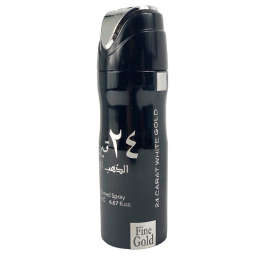 Lattafa Desodorante 24 Carat White Gold Spray 200ml Unisex