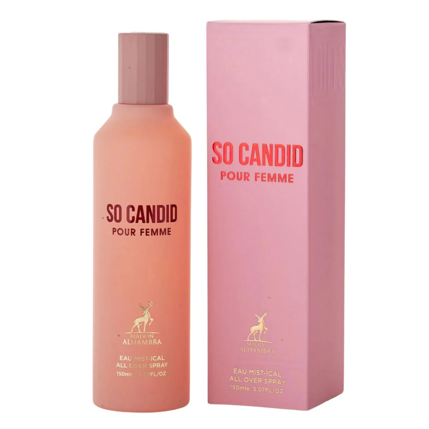 Maison Alhambra So Candid Pour Femme EAU Mist-Ical All Over Perfume Spray 150ml Mujer