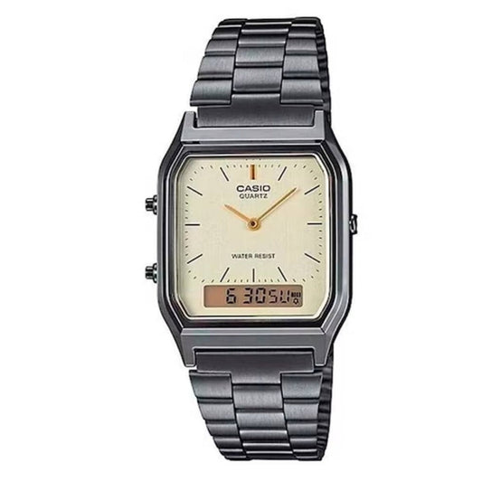 Reloj Casio AQ-230GG-9A Unisex - Análogo Digital - Reloj Reloj Casio original | Compra en Relojchile Chile | Reloj Casio Chile | Reloj Reloj Chile - Reloj hombre chile - Reloj mujer chile - Reloj santiago - Reloj original chile - reloj elegante hombre - reloj casual mujer - reloj resistente al agua - reloj acero inoxidable - reloj deportivo hombre - tienda de relojes online chile
