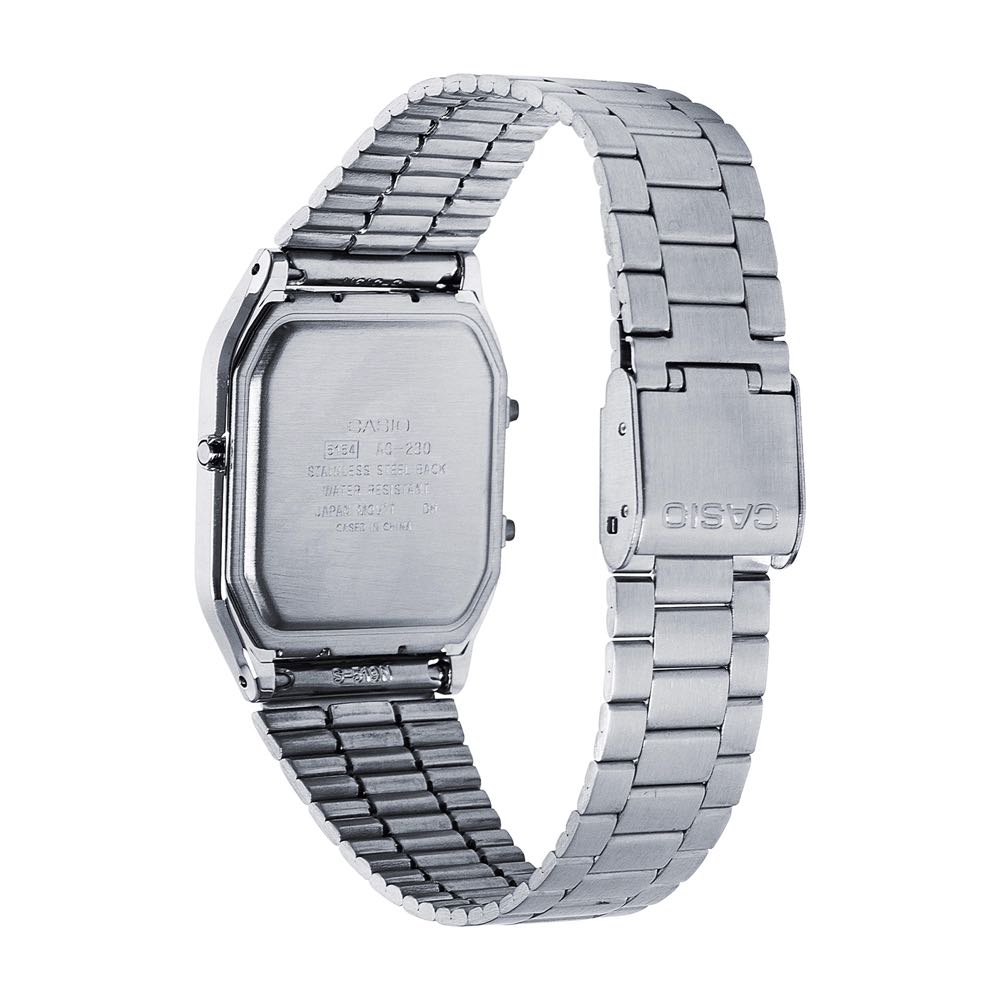 Reloj Casio AQ-230A-9A Unisex - Análogo Digital - Reloj Reloj Casio original | Compra en Relojchile Chile | Reloj Casio Chile | Reloj Reloj Chile - Reloj hombre chile - Reloj mujer chile - Reloj santiago - Reloj original chile - reloj elegante hombre - reloj casual mujer - reloj resistente al agua - reloj acero inoxidable - reloj deportivo hombre - tienda de relojes online chile