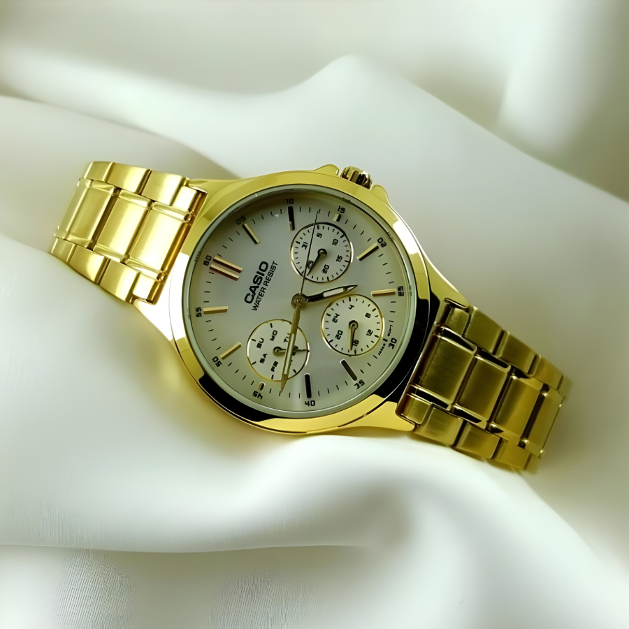 Reloj Análogo Casio LTP-V300G-7A Mujer - Reloj Reloj Casio original | Compra en Relojchile Chile | Reloj Casio Chile | Reloj Reloj Chile - Reloj hombre chile - Reloj mujer chile - Reloj santiago - Reloj original chile - reloj elegante hombre - reloj casual mujer - reloj resistente al agua - reloj acero inoxidable - reloj deportivo hombre - tienda de relojes online chile