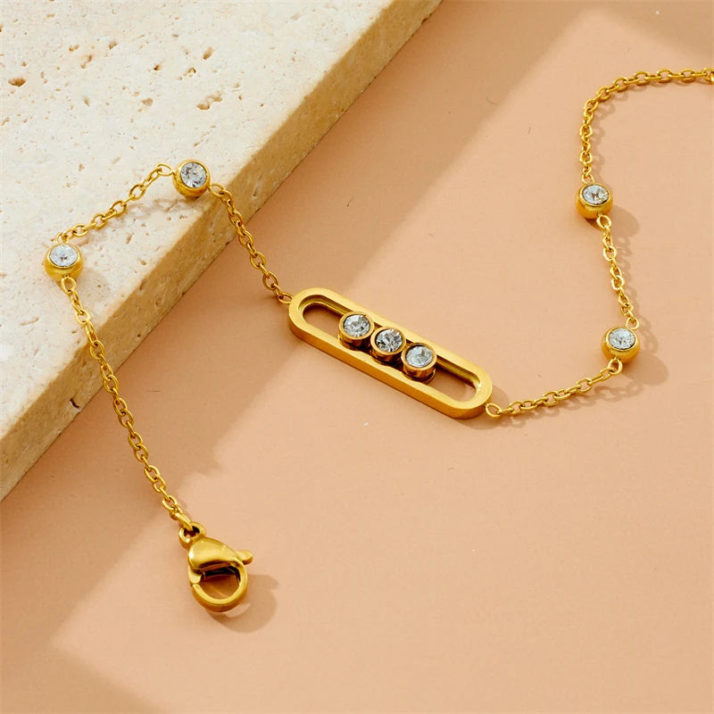 Conjunto circón 3 piezas