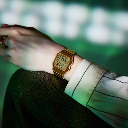 Reloj Digital Casio A130WEG-9A Unisex - Reloj Reloj Casio original | Compra en Relojchile Chile | Reloj Casio Chile | Reloj Reloj Chile - Reloj hombre chile - Reloj mujer chile - Reloj santiago - Reloj original chile - reloj elegante hombre - reloj casual mujer - reloj resistente al agua - reloj acero inoxidable - reloj deportivo hombre - tienda de relojes online chile