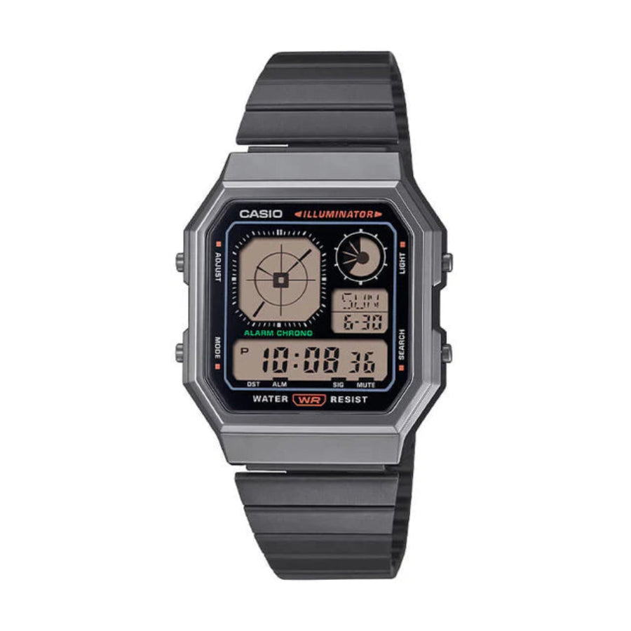 Reloj Digital Casio A130WEGG-1A Unisex - Reloj Reloj Casio original | Compra en Relojchile Chile | Reloj Casio Chile | Reloj Reloj Chile - Reloj hombre chile - Reloj mujer chile - Reloj santiago - Reloj original chile - reloj elegante hombre - reloj casual mujer - reloj resistente al agua - reloj acero inoxidable - reloj deportivo hombre - tienda de relojes online chile