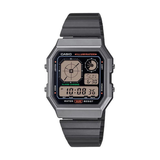 Reloj Digital Casio A130WEGG-1A Unisex - Reloj Reloj Casio original | Compra en Relojchile Chile | Reloj Casio Chile | Reloj Reloj Chile - Reloj hombre chile - Reloj mujer chile - Reloj santiago - Reloj original chile - reloj elegante hombre - reloj casual mujer - reloj resistente al agua - reloj acero inoxidable - reloj deportivo hombre - tienda de relojes online chile