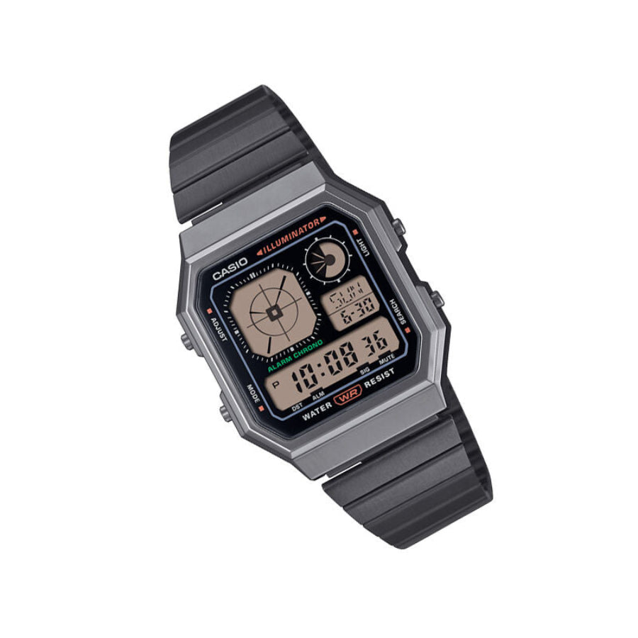 Reloj Digital Casio A130WEGG-1A Unisex - Reloj Reloj Casio original | Compra en Relojchile Chile | Reloj Casio Chile | Reloj Reloj Chile - Reloj hombre chile - Reloj mujer chile - Reloj santiago - Reloj original chile - reloj elegante hombre - reloj casual mujer - reloj resistente al agua - reloj acero inoxidable - reloj deportivo hombre - tienda de relojes online chile