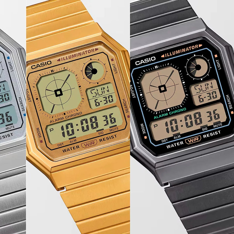 Reloj Digital Casio A130WEGG-1A Unisex - Reloj Reloj Casio original | Compra en Relojchile Chile | Reloj Casio Chile | Reloj Reloj Chile - Reloj hombre chile - Reloj mujer chile - Reloj santiago - Reloj original chile - reloj elegante hombre - reloj casual mujer - reloj resistente al agua - reloj acero inoxidable - reloj deportivo hombre - tienda de relojes online chile