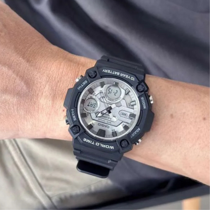 Reloj Casio AEQ-120W-7AV Hombre - Análogo Digital - Reloj Reloj Casio original | Compra en Relojchile Chile | Reloj Casio Chile | Reloj Reloj Chile - Reloj hombre chile - Reloj mujer chile - Reloj santiago - Reloj original chile - reloj elegante hombre - reloj casual mujer - reloj resistente al agua - reloj acero inoxidable - reloj deportivo hombre - tienda de relojes online chile