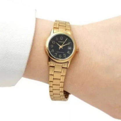 Reloj Casio LTP-V002G-1B Mujer - Análogo - Reloj Reloj Casio original | Compra en Relojchile Chile | Reloj Casio Chile | Reloj Reloj Chile - Reloj hombre chile - Reloj mujer chile - Reloj santiago - Reloj original chile - reloj elegante hombre - reloj casual mujer - reloj resistente al agua - reloj acero inoxidable - reloj deportivo hombre - tienda de relojes online chile