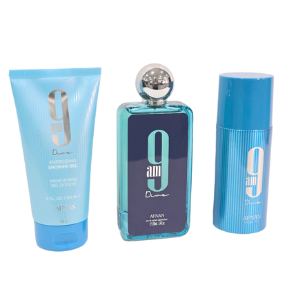 Afnan Estuche 9 Am Dive edp 100ml +Deo 150ml +S/G 150ml Unisex - Afnan - Default Title - Perfumisimo