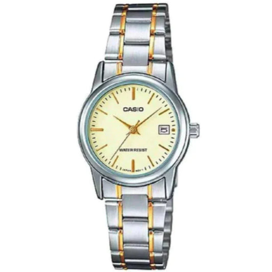 Reloj Casio LTP-V002SG-9A Mujer - Análogo - Reloj Reloj Casio original | Compra en Relojchile Chile | Reloj Casio Chile | Reloj Reloj Chile - Reloj hombre chile - Reloj mujer chile - Reloj santiago - Reloj original chile - reloj elegante hombre - reloj casual mujer - reloj resistente al agua - reloj acero inoxidable - reloj deportivo hombre - tienda de relojes online chile