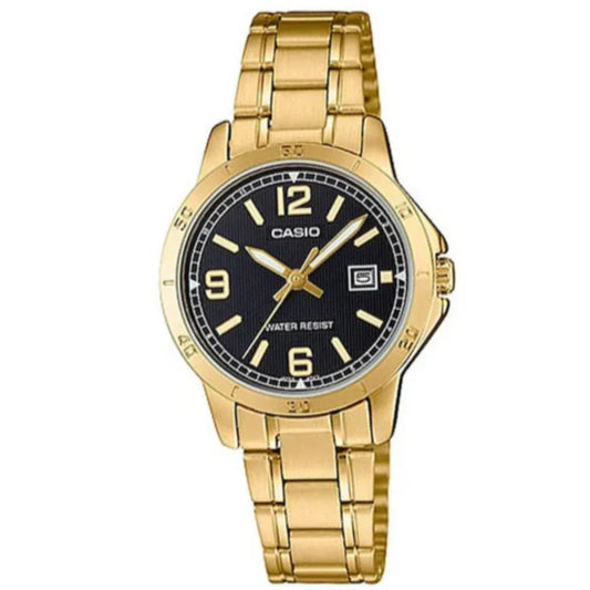 Reloj Casio LTP-V004G-1B Mujer - Análogo - Reloj Reloj Casio original | Compra en Relojchile Chile | Reloj Casio Chile | Reloj Reloj Chile - Reloj hombre chile - Reloj mujer chile - Reloj santiago - Reloj original chile - reloj elegante hombre - reloj casual mujer - reloj resistente al agua - reloj acero inoxidable - reloj deportivo hombre - tienda de relojes online chile