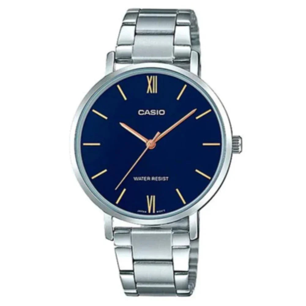 Reloj Casio LTP-VT01D-2B Mujer - Análogo - Reloj Reloj Casio original | Compra en Relojchile Chile | Reloj Casio Chile | Reloj Reloj Chile - Reloj hombre chile - Reloj mujer chile - Reloj santiago - Reloj original chile - reloj elegante hombre - reloj casual mujer - reloj resistente al agua - reloj acero inoxidable - reloj deportivo hombre - tienda de relojes online chile