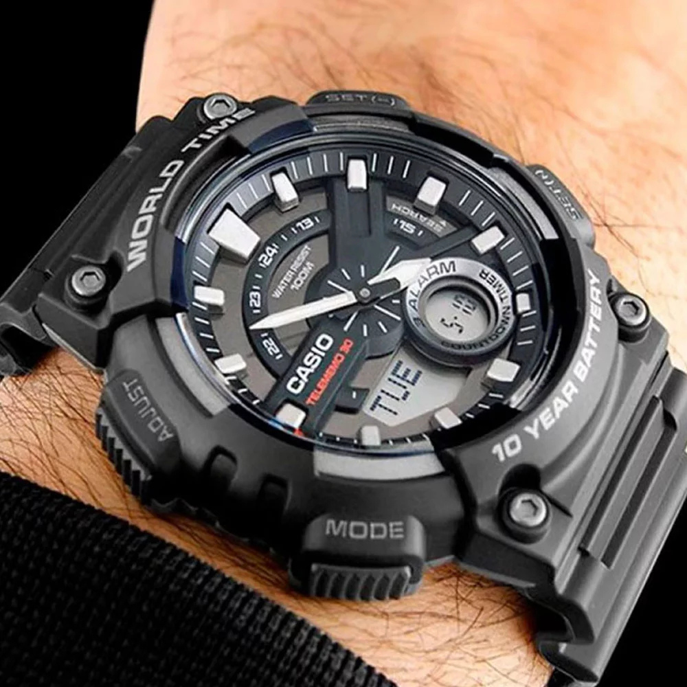 Reloj Casio AEQ-110W-1AV Hombre - Análogo Digital - Reloj Reloj Casio original | Compra en Relojchile Chile | Reloj Casio Chile | Reloj Reloj Chile - Reloj hombre chile - Reloj mujer chile - Reloj santiago - Reloj original chile - reloj elegante hombre - reloj casual mujer - reloj resistente al agua - reloj acero inoxidable - reloj deportivo hombre - tienda de relojes online chile