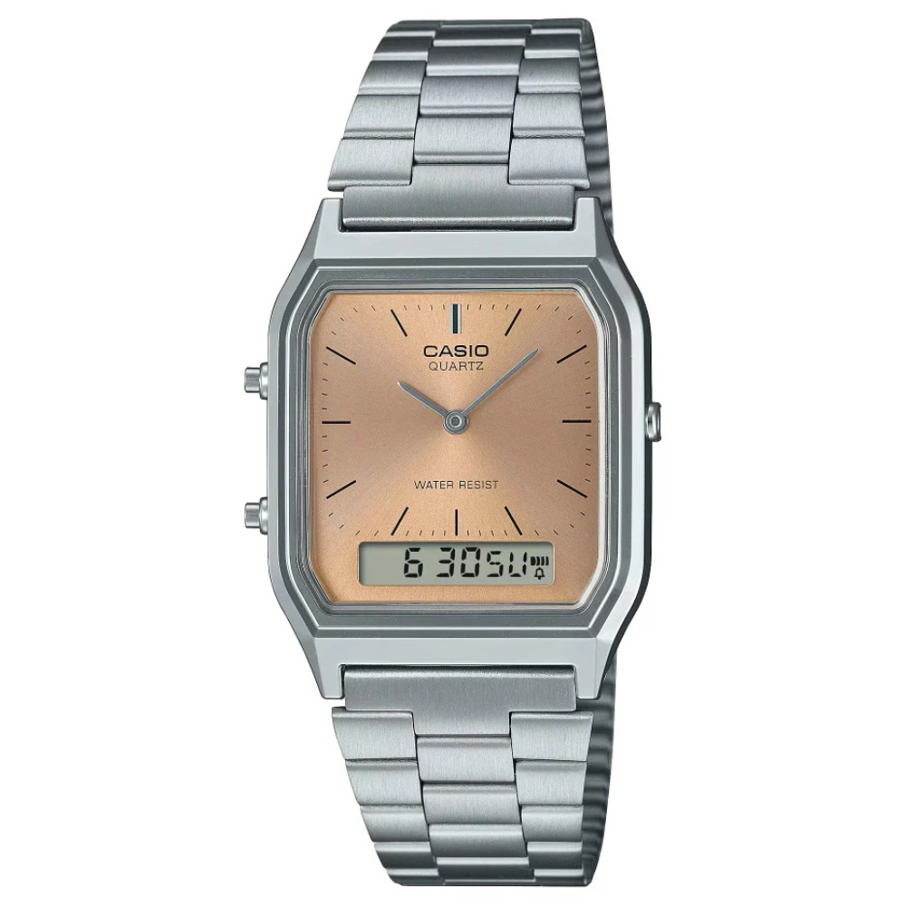 Reloj Casio AQ-230A-4A Unisex - Análogo Digital - Reloj Reloj Casio original | Compra en Relojchile Chile | Reloj Casio Chile | Reloj Reloj Chile - Reloj hombre chile - Reloj mujer chile - Reloj santiago - Reloj original chile - reloj elegante hombre - reloj casual mujer - reloj resistente al agua - reloj acero inoxidable - reloj deportivo hombre - tienda de relojes online chile