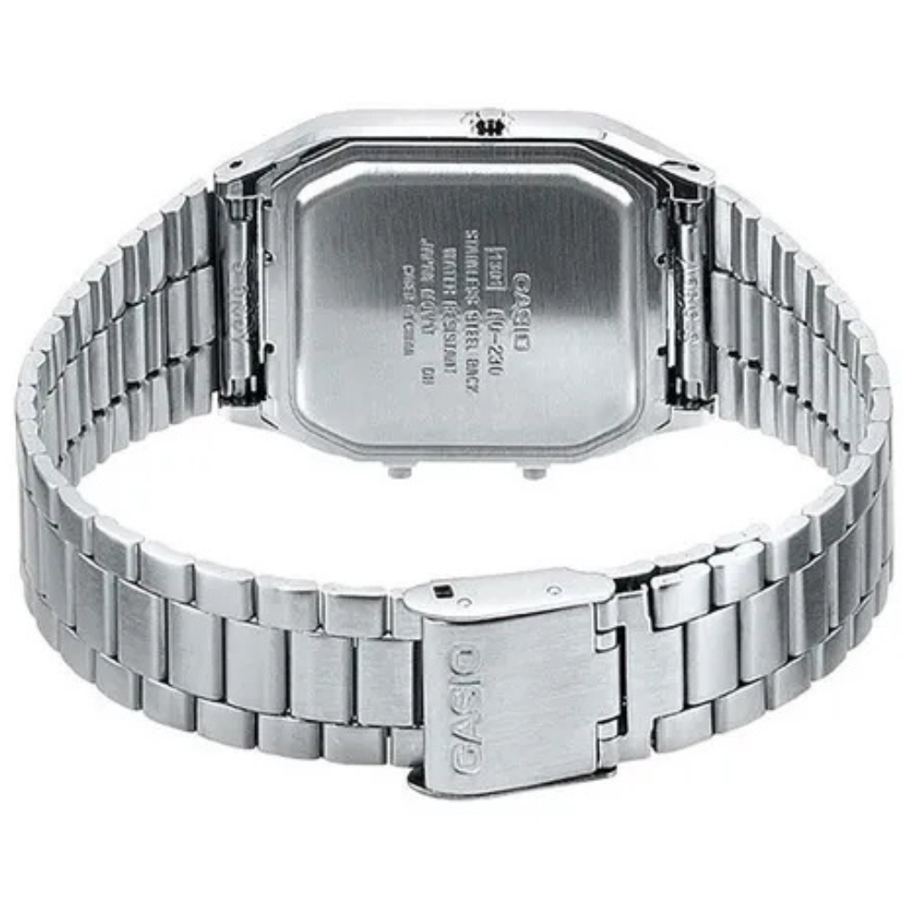 Reloj Casio AQ-230A-4A Unisex - Análogo Digital - Reloj Reloj Casio original | Compra en Relojchile Chile | Reloj Casio Chile | Reloj Reloj Chile - Reloj hombre chile - Reloj mujer chile - Reloj santiago - Reloj original chile - reloj elegante hombre - reloj casual mujer - reloj resistente al agua - reloj acero inoxidable - reloj deportivo hombre - tienda de relojes online chile