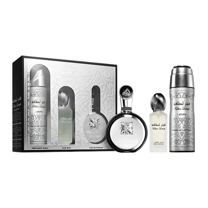 Lattafa Estuche Fakhar Man edp 100ml+Perfume Spray 200ml+Hair Mist 50ml Hombre