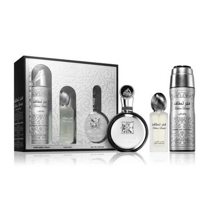Lattafa Estuche Fakhar Man edp 100ml+Perfume Spray 200ml+Hair Mist 50ml Hombre