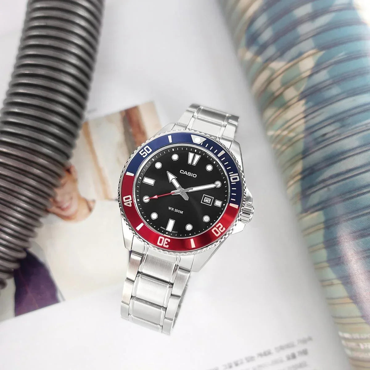 Reloj Casio Submariner MDV-107D-1A3V Hombre - Análogo - Reloj Reloj Casio original | Compra en Relojchile Chile | Reloj Casio Chile | Reloj Reloj Chile - Reloj hombre chile - Reloj mujer chile - Reloj santiago - Reloj original chile - reloj elegante hombre - reloj casual mujer - reloj resistente al agua - reloj acero inoxidable - reloj deportivo hombre - tienda de relojes online chile