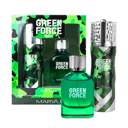 Maryaj Estuche Green Force For Him edp 100ml +Deo 200ml Hombre