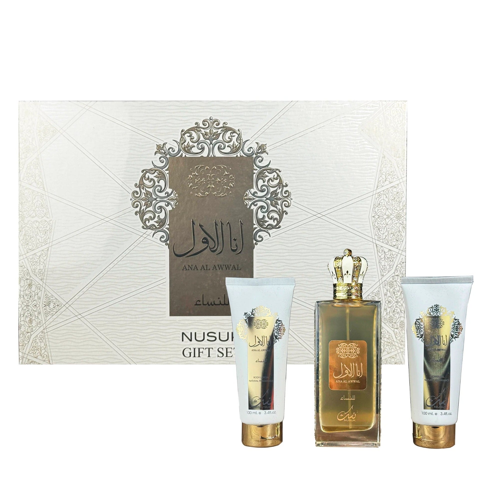 Nusuk Estuche Ana Al Awwal edp 100ml +S/G 100ml +B/L 100ml Mujer