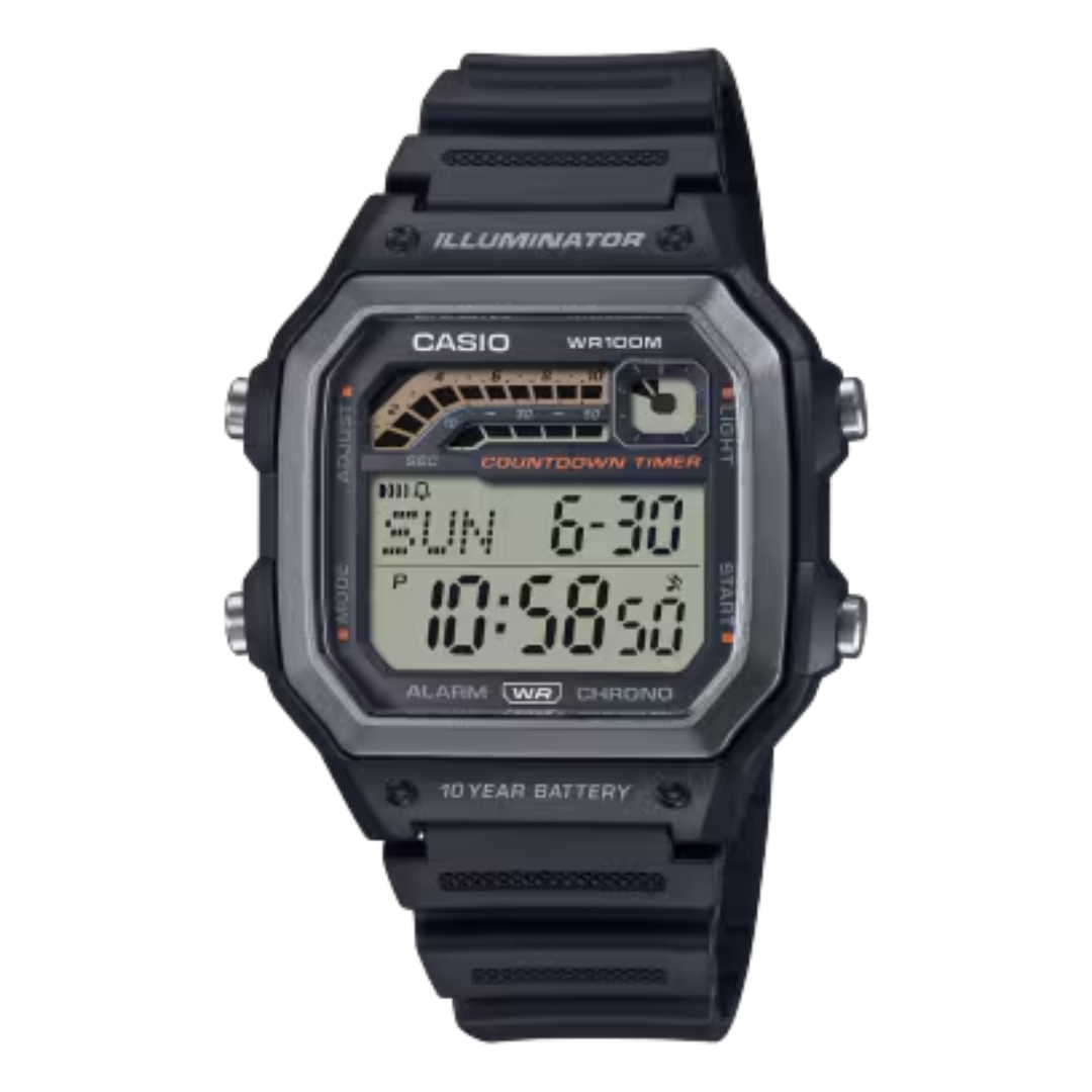 Reloj Casio WS-1600H-1AV Hombre - Digital - Reloj Reloj Casio original | Compra en Relojchile Chile | Reloj Casio Chile | Reloj Reloj Chile - Reloj hombre chile - Reloj mujer chile - Reloj santiago - Reloj original chile - reloj elegante hombre - reloj casual mujer - reloj resistente al agua - reloj acero inoxidable - reloj deportivo hombre - tienda de relojes online chile