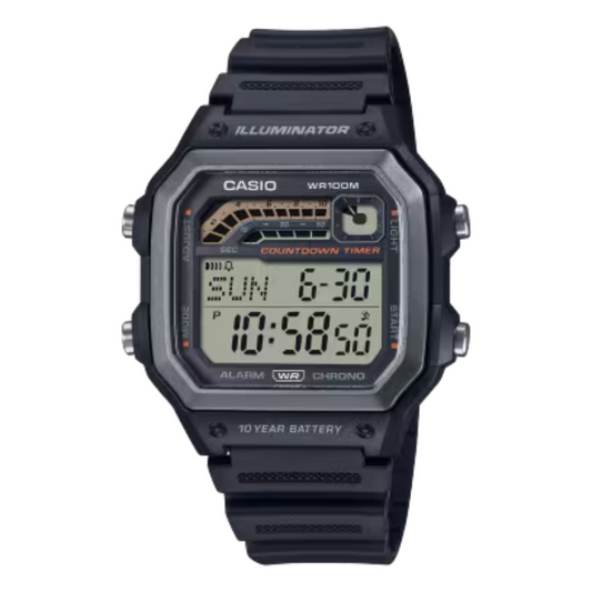 Reloj Casio WS-1600H-1AV Hombre - Digital - Reloj Reloj Casio original | Compra en Relojchile Chile | Reloj Casio Chile | Reloj Reloj Chile - Reloj hombre chile - Reloj mujer chile - Reloj santiago - Reloj original chile - reloj elegante hombre - reloj casual mujer - reloj resistente al agua - reloj acero inoxidable - reloj deportivo hombre - tienda de relojes online chile