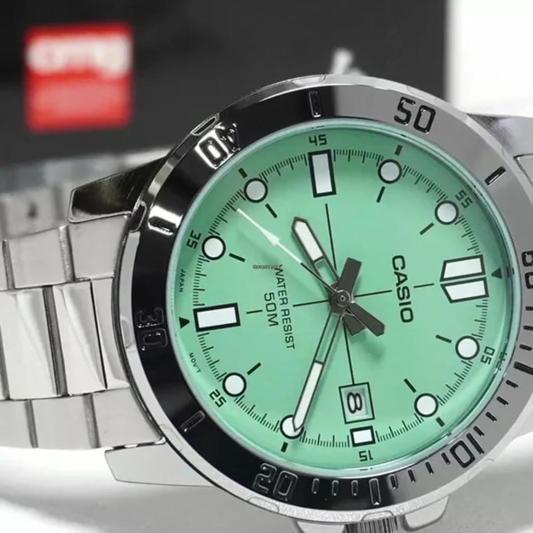 Reloj Casio MTP-VD01D-3E1V Hombre - Análogo - Reloj Reloj Casio original | Compra en Relojchile Chile | Reloj Casio Chile | Reloj Reloj Chile - Reloj hombre chile - Reloj mujer chile - Reloj santiago - Reloj original chile - reloj elegante hombre - reloj casual mujer - reloj resistente al agua - reloj acero inoxidable - reloj deportivo hombre - tienda de relojes online chile