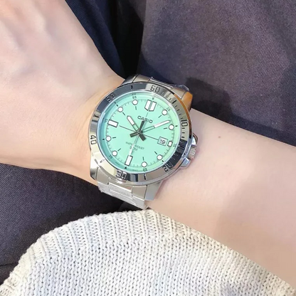 Reloj Casio MTP-VD01D-3E1V Hombre - Análogo - Reloj Reloj Casio original | Compra en Relojchile Chile | Reloj Casio Chile | Reloj Reloj Chile - Reloj hombre chile - Reloj mujer chile - Reloj santiago - Reloj original chile - reloj elegante hombre - reloj casual mujer - reloj resistente al agua - reloj acero inoxidable - reloj deportivo hombre - tienda de relojes online chile