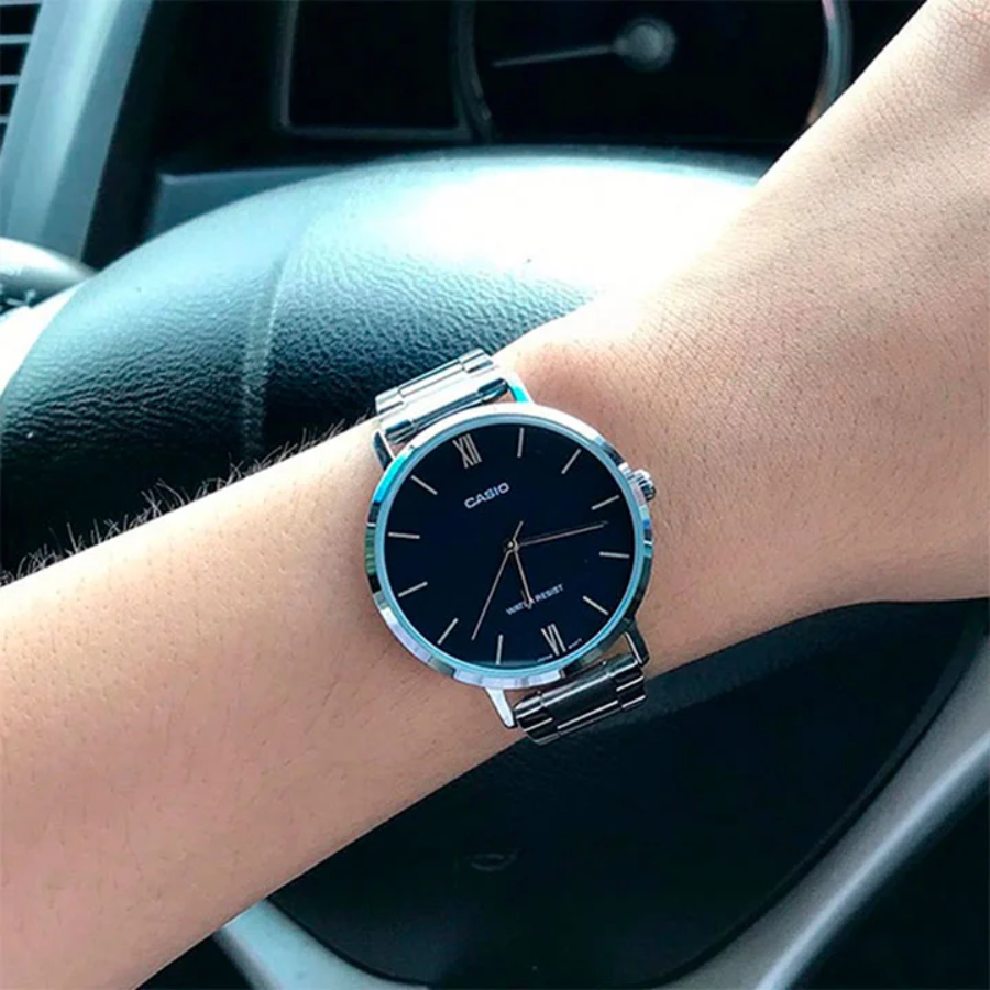 Reloj Casio MTP-VT01D-1B Hombre - Reloj Reloj Casio original | Compra en Relojchile Chile | Reloj Casio Chile | Reloj Reloj Chile - Reloj hombre chile - Reloj mujer chile - Reloj santiago - Reloj original chile - reloj elegante hombre - reloj casual mujer - reloj resistente al agua - reloj acero inoxidable - reloj deportivo hombre - tienda de relojes online chile