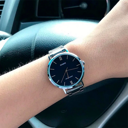 Reloj Casio MTP-VT01D-1B Hombre - Reloj Reloj Casio original | Compra en Relojchile Chile | Reloj Casio Chile | Reloj Reloj Chile - Reloj hombre chile - Reloj mujer chile - Reloj santiago - Reloj original chile - reloj elegante hombre - reloj casual mujer - reloj resistente al agua - reloj acero inoxidable - reloj deportivo hombre - tienda de relojes online chile