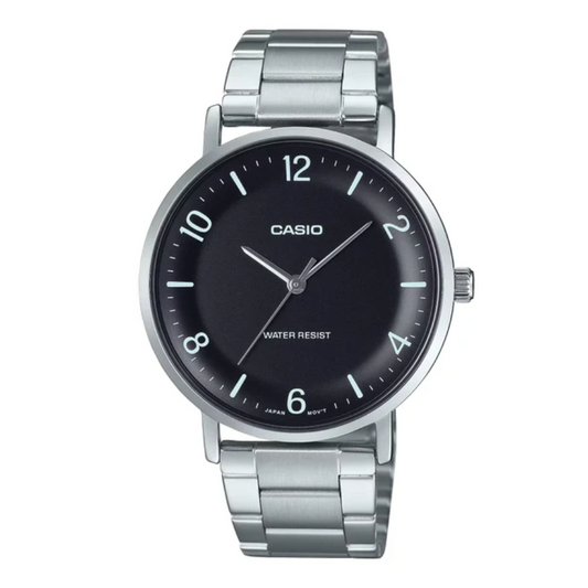 Reloj Casio MTP-VT03D-1B Hombre - Reloj Reloj Casio original | Compra en Relojchile Chile | Reloj Casio Chile | Reloj Reloj Chile - Reloj hombre chile - Reloj mujer chile - Reloj santiago - Reloj original chile - reloj elegante hombre - reloj casual mujer - reloj resistente al agua - reloj acero inoxidable - reloj deportivo hombre - tienda de relojes online chile