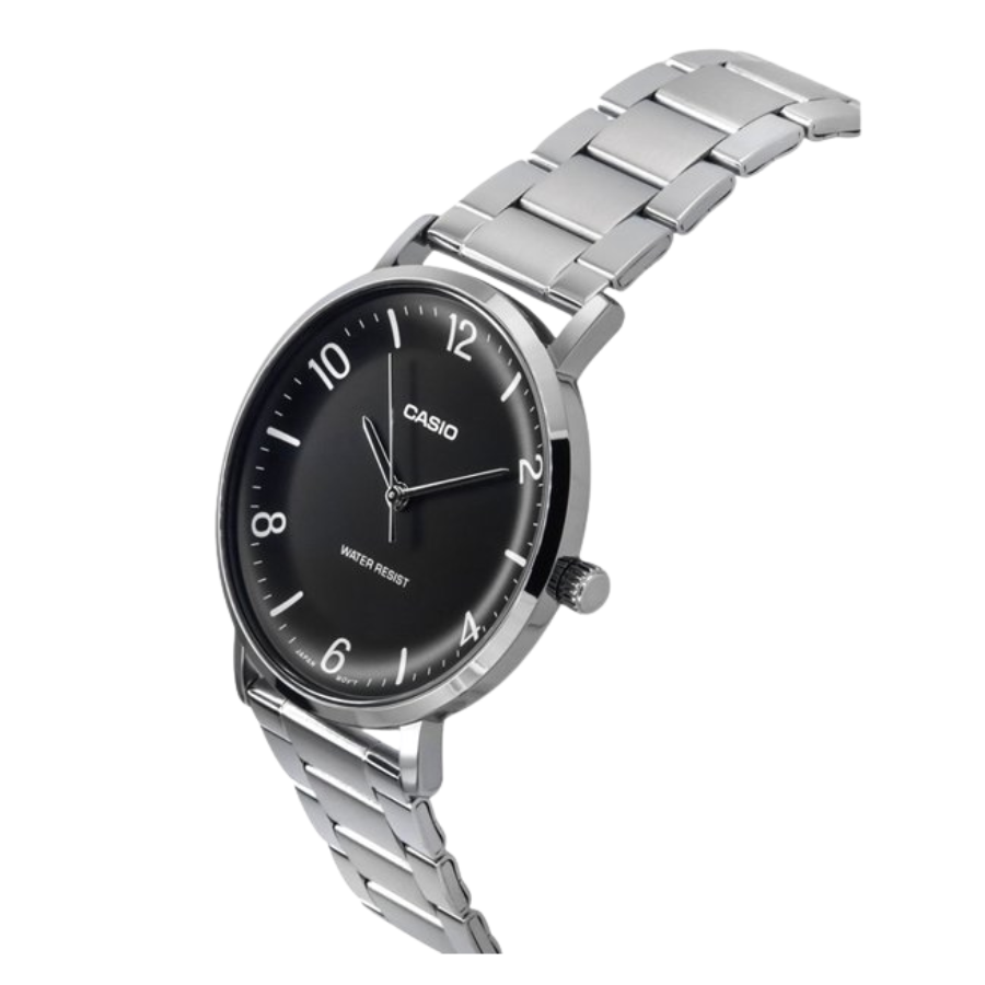 Reloj Casio MTP-VT03D-1B Hombre - Reloj Reloj Casio original | Compra en Relojchile Chile | Reloj Casio Chile | Reloj Reloj Chile - Reloj hombre chile - Reloj mujer chile - Reloj santiago - Reloj original chile - reloj elegante hombre - reloj casual mujer - reloj resistente al agua - reloj acero inoxidable - reloj deportivo hombre - tienda de relojes online chile