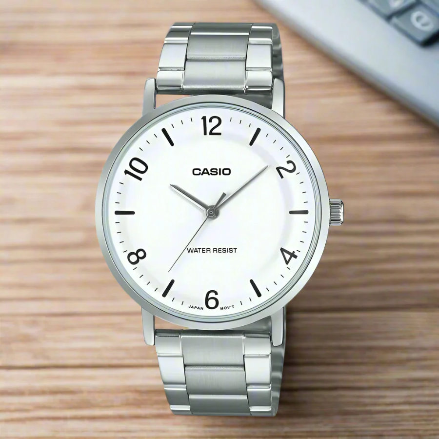 Reloj Casio MTP-VT03D-7B Hombre - Reloj Reloj Casio original | Compra en Relojchile Chile | Reloj Casio Chile | Reloj Reloj Chile - Reloj hombre chile - Reloj mujer chile - Reloj santiago - Reloj original chile - reloj elegante hombre - reloj casual mujer - reloj resistente al agua - reloj acero inoxidable - reloj deportivo hombre - tienda de relojes online chile