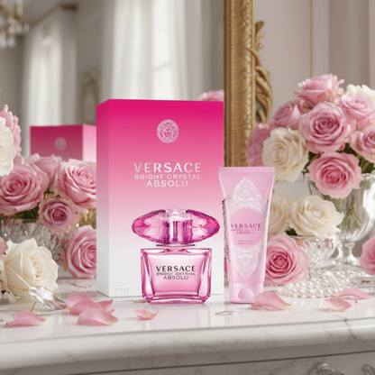 Versace Bright Crystal Absolu Travel 2Pcs Set Edp 90Ml+100Ml Mujer