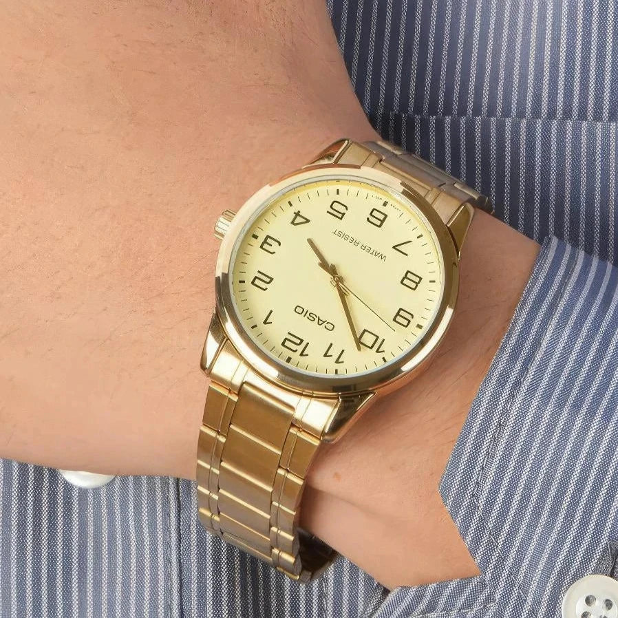 Reloj Casio MTP-V001G-9B Hombre - Análogo - Reloj Reloj Casio original | Compra en Relojchile Chile | Reloj Casio Chile | Reloj Reloj Chile - Reloj hombre chile - Reloj mujer chile - Reloj santiago - Reloj original chile - reloj elegante hombre - reloj casual mujer - reloj resistente al agua - reloj acero inoxidable - reloj deportivo hombre - tienda de relojes online chile