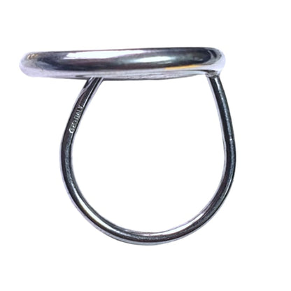 Anillo 1 circulo 1 corazón piedras blancas Plata Italiana - Metalli - 7 - Perfumisimo
