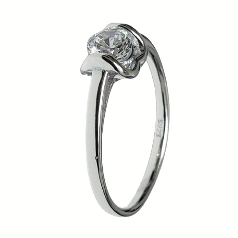 Anillo liso con piedra plata 925 - Metalli - 7 - Perfumisimo