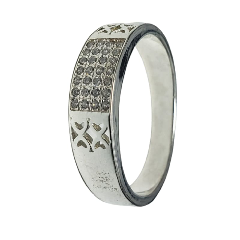 Anillo liso mini piedras plata 925 - Metalli - 10 - Perfumisimo