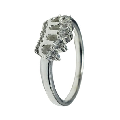 Anillo reina Maria corona de piedras plata 925 - Metalli - 8 - Perfumisimo