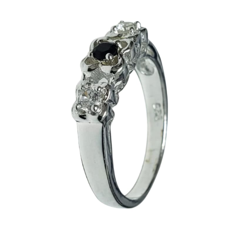 Anillo trébol y luz piedra solitaria y plata 925 - Metalli - 8 - Perfumisimo