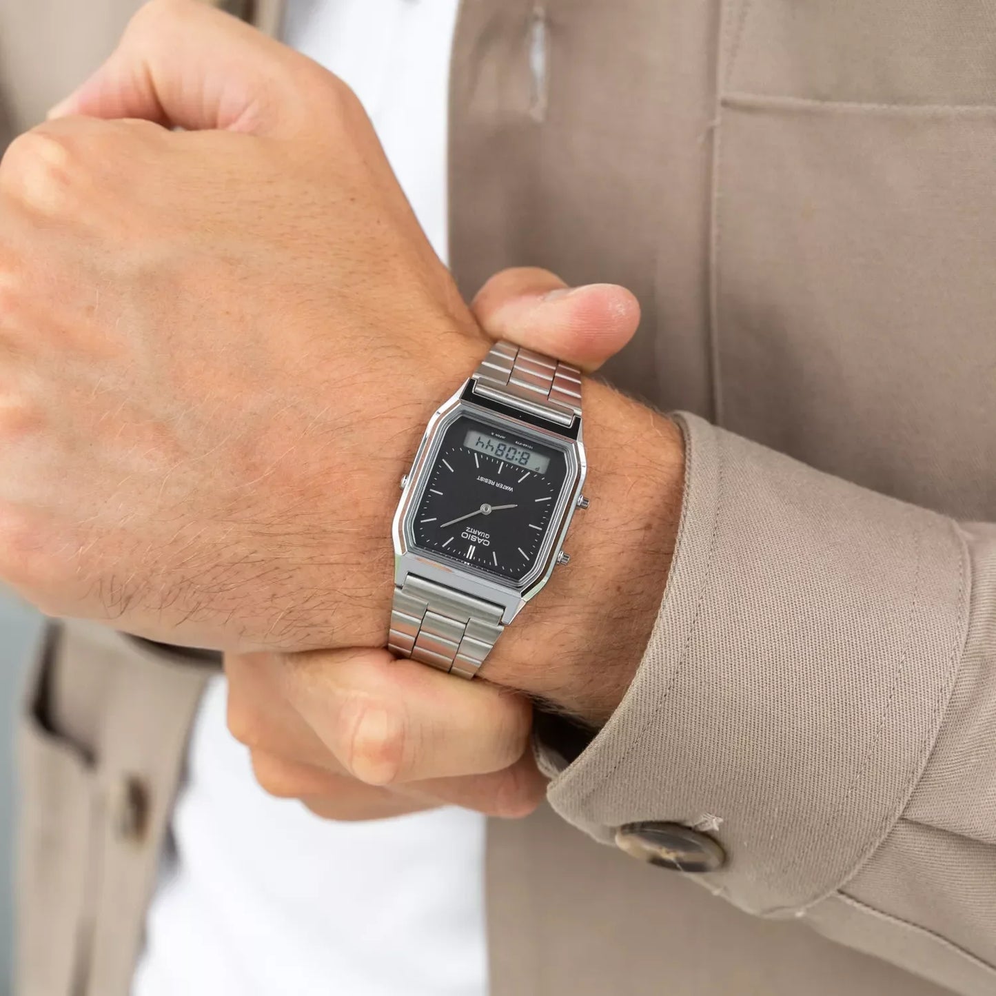 Reloj Casio AQ-230A-1D Unisex - Análogo Digital - Reloj Reloj Casio original | Compra en Relojchile Chile | Reloj Casio Chile | Reloj Reloj Chile - Reloj hombre chile - Reloj mujer chile - Reloj santiago - Reloj original chile - reloj elegante hombre - reloj casual mujer - reloj resistente al agua - reloj acero inoxidable - reloj deportivo hombre - tienda de relojes online chile