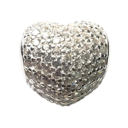 Charm corazón blanco cristales Murano y Plata Italiana 925 - Metalli - Default Title - Perfumisimo