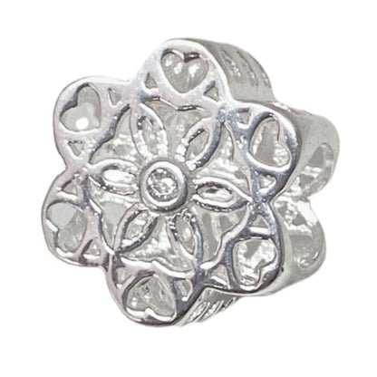 Charm flor 6 con piedras Plata Italiana 925 - Metalli - Default Title - Perfumisimo