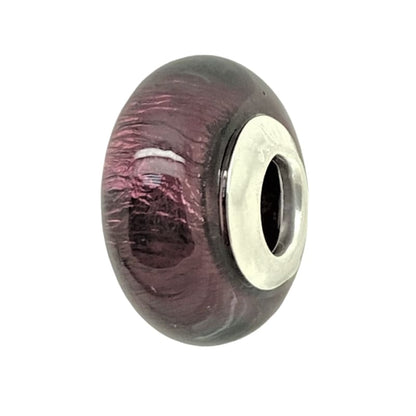 Charm ovalo morado Murano y Plata Italiana 925 - Metalli - Default Title - Perfumisimo
