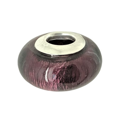 Charm ovalo morado Murano y Plata Italiana 925 - Metalli - Default Title - Perfumisimo
