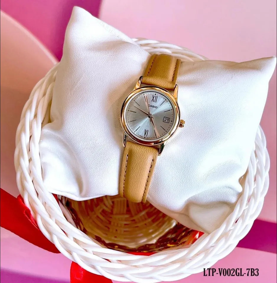 Reloj Casio LTP-V002GL-7B3 Mujer - Análogo - Reloj Reloj Casio original | Compra en Relojchile Chile | Reloj Casio Chile | Reloj Reloj Chile - Reloj hombre chile - Reloj mujer chile - Reloj santiago - Reloj original chile - reloj elegante hombre - reloj casual mujer - reloj resistente al agua - reloj acero inoxidable - reloj deportivo hombre - tienda de relojes online chile