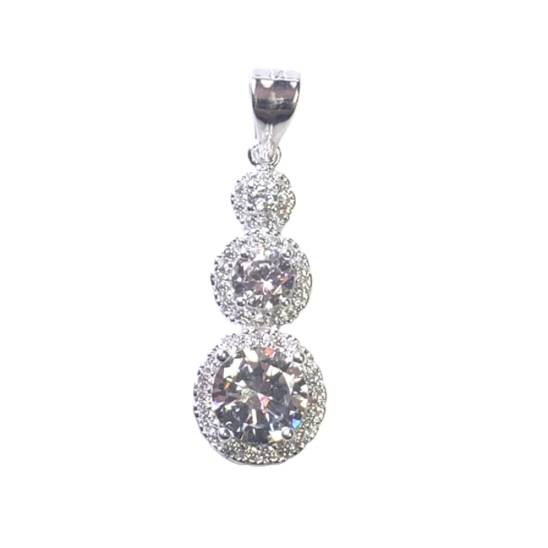 Dije 3 circulos con piedras Plata Italiana 925 - Metalli - Default Title - Perfumisimo